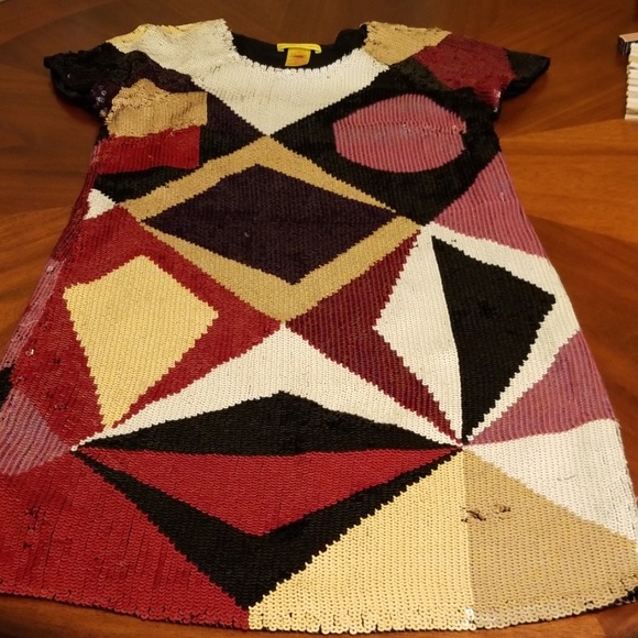 Catherine Malandrino sequin color block Rihanna - Picture 8 of 8